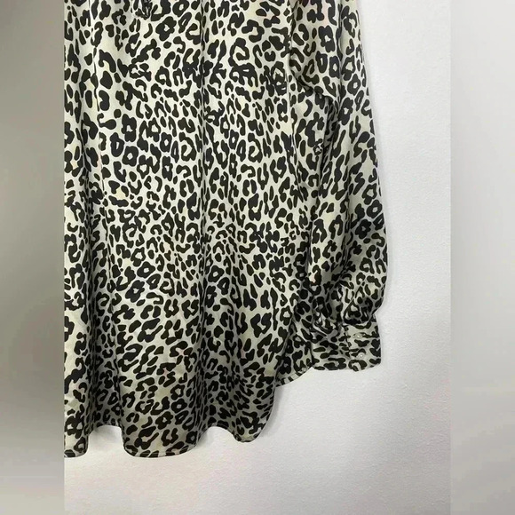 Ann Taylor Loft Animal Print Long Sleeve Blouse - Picture 6 of 8